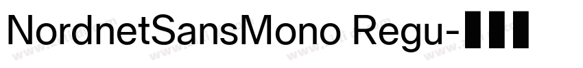 NordnetSansMono Regu字体转换